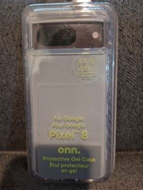 ONN. Clear Protective Gel Phone Case For Google Pixel 8. Drop Tested To 8ft.
